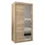 100 cm de large Armoire avec 5 casiers et 2 portes | Couleur : Chêne Sonoma Abbildung