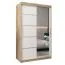 120 cm de large Armoire avec 5 casiers et 2 portes | Couleur: Chêne Sonoma / Blanc Abbildung