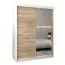 120 cm de large Armoire avec 5 casiers et 2 portes | Couleur: Chêne Sonoma / Blanc Abbildung