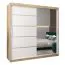 200 cm de large Armoire avec 10 casiers et 2 portes | Couleur: Chêne Sonoma / Blanc Abbildung
