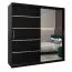 200 cm de large Armoire avec 10 casiers et 2 portes | Couleur: Noir Abbildung