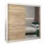 200 cm de large Armoire avec 10 casiers et 2 portes | Couleur: Chêne Sonoma / Blanc Abbildung