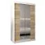 120 cm de large Armoire avec 2 portes | 5 casiers | Couleur: Chêne Sonoma / Blanc Abbildung