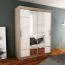150 cm de large Armoire avec 2 portes | 5 casiers | Couleur: Chêne Sonoma / Blanc Abbildung