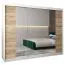 250 cm de large Armoire avec 3 portes | 10 casiers | Couleur: Chêne Sonoma / Blanc Abbildung