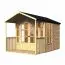 Maison de jardin 2,91 x 2,02 mètres (incl. toit) | Naturel | toit à deux pentes Abbildung
