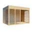 Maison de jardin 2,34 x 3,37 mètres (incl. toit) | Naturel | toit plat Abbildung