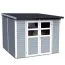 Bois-Maison de jardin 2,54 x 2,51 mètres (incl. toit) | Gris | toit à une pente Abbildung