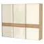 272 cm de large Armoire avec 9 casiers et 3 portes | Couleur: Beige Abbildung