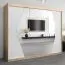 250 cm de large Armoire avec 3 portes | 10 casiers | Couleur: Chêne Sonoma / Blanc Abbildung
