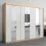 250 cm de large Armoire avec 3 portes | 10 casiers | Couleur: Chêne Sonoma / Blanc Abbildung