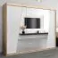 250 cm de large Armoire avec 10 casiers et 3 portes | Couleur: Chêne Sonoma / Blanc Abbildung