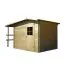 Maison de jardin 2,33 x 3,3 mètres (incl. toit) | Laissé naturel | Toiture à pentes Abbildung