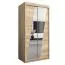 100 cm de large Armoire avec 2 portes | 5 casiers | Couleur : Chêne Sonoma Abbildung