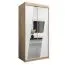 100 cm de large Armoire avec 2 portes | 5 casiers | Couleur : Chêne Sonoma / Blanc Abbildung