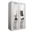 120 cm de large Armoire avec 5 casiers et 2 portes | Couleur: Blanc Abbildung