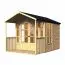 Maison de jardin 2,91 x 2,02 mètres (incl. toit) | Naturel | toit à deux pentes Abbildung