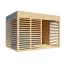 Maison de jardin 2,34 x 3,37 mètres (incl. toit) | Naturel | toit plat Abbildung