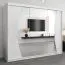 250 cm de large Armoire avec 3 portes | 10 casiers | Couleur: Blanc Abbildung