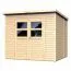 Bois-Maison de jardin 2 x 2,51 mètres (incl. toit) | Naturel | toit à une pente Abbildung