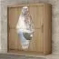 150 cm de large Armoire avec 2 portes | 5 casiers | Couleur: Chêne Sonoma Abbildung