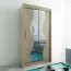 120 cm de large Armoire avec 5 casiers et 2 portes | Couleur: Chêne Sonoma Abbildung