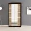 120 cm de large Armoire avec 2 portes | 5 casiers | Couleur: Noir Abbildung