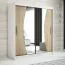 150 cm de large Armoire avec 2 portes | 5 casiers | Couleur: Chêne Sonoma / Blanc Abbildung