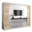 250 cm de large Armoire avec 10 casiers et 3 portes | Couleur: Chêne Sonoma / Blanc Abbildung