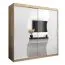200 cm de large Armoire avec 10 casiers et 2 portes | Couleur: Chêne Sonoma / Blanc Abbildung