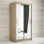 120 cm de large Armoire avec 2 portes | 5 casiers | Couleur: Chêne Sonoma / Blanc Abbildung