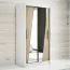120 cm de large Armoire avec 2 portes | 5 casiers | Couleur: Chêne Sonoma / Blanc Abbildung