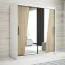 180 cm de large Armoire avec 2 portes | 10 casiers | Couleur: Chêne Sonoma / Blanc Abbildung