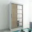 120 cm de large Armoire avec 5 casiers et 2 portes | Couleur: Chêne Sonoma / Blanc Abbildung