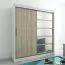 180 cm de large Armoire avec 10 casiers et 2 portes | Couleur: Chêne Sonoma / Blanc Abbildung