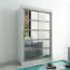 150 cm de large Armoire avec 5 casiers et 2 portes | Couleur: Chêne Sonoma / Blanc Abbildung