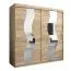 200 cm de large Armoire avec 10 casiers et 2 portes | Couleur: Chêne Sonoma Abbildung