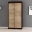 120 cm de large Armoire avec 5 casiers et 2 portes | Couleur: Noir Abbildung