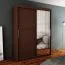 150 cm de large Armoire avec 5 casiers et 2 portes | Couleur: Noir Abbildung