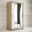 120 cm de large Armoire avec 2 portes | 5 casiers | Couleur: Chêne Sonoma / Blanc Abbildung