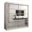 200 cm de large Armoire avec 10 casiers et 2 portes | Couleur: Chêne Sonoma / Blanc Abbildung