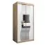 100 cm de large Armoire avec 5 casiers et 2 portes | Couleur : Chêne Sonoma / Blanc Abbildung
