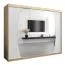 Grande 250 cm de large Armoire avec 10 casiers et 3 portes | Couleur: Chêne Sonoma  / Blanc Abbildung