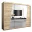 Grande 250 cm de large Armoire avec 10 casiers et 3 portes | Couleur: Chêne Sonoma Abbildung