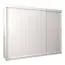 Grande 250 cm de large Armoire avec 10 casiers et 3 portes | Couleur: Blanc Abbildung