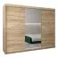 Grande 250 cm de large Armoire avec 10 casiers et 3 portes | Couleur: Chêne Sonoma Abbildung