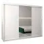 Grande 250 cm de large Armoire avec 10 casiers et 3 portes | Couleur: Blanc Abbildung
