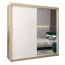 2 mètres de large Armoire avec 2 portes | Couleur: Chêne Sonoma / Blanc Abbildung