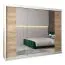Grande 250 cm de large Armoire avec 10 casiers et 3 portes | Couleur: Chêne Sonoma  / Blanc Abbildung