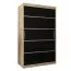 120 cm de large Armoire à portes coulissantes avec 2 portes | 5 casiers | 2 tringles à vêtements | Couleur: Chêne Sonoma Abbildung